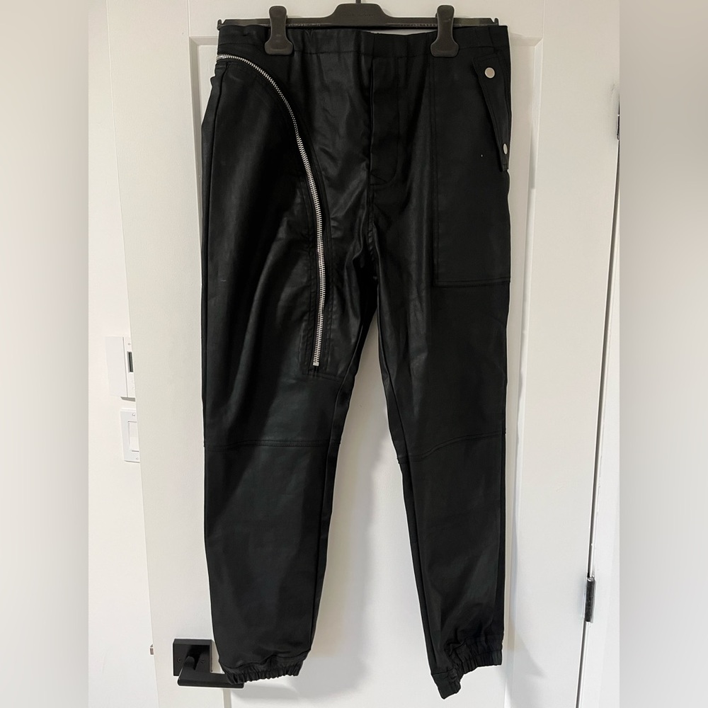 Rick Owens style Black Relaxed Men Pants